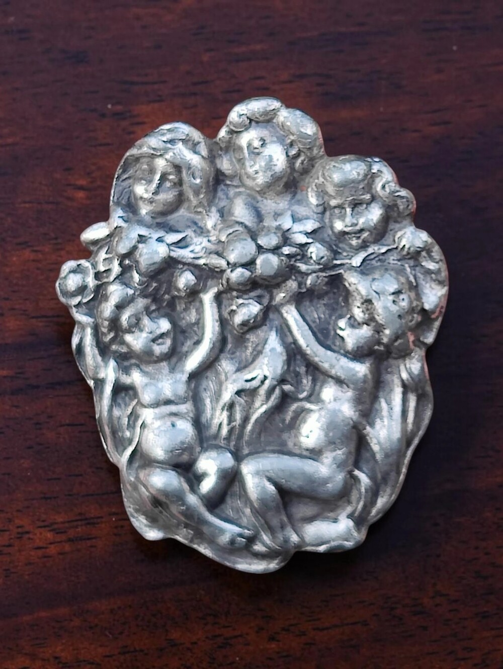 Antique Sterling Silver Arts Nouveau Pin